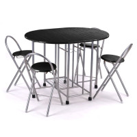 5-PCS-Foldable-Breakfast-Kitchen-Table-and-Chairs-Black-Dinning-Furniture-Sets-0