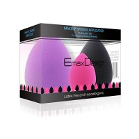 EmaxDesign-3-Piece-Makeup-Blender-Sponge-Set-Foundation-Blending-Blush-Concealer-Eye-Face-Powder-Cream-Cosmetics-Makeup-Sponges-latex-free-non-allergenic-and-odour-free-0