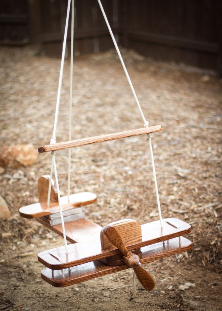 Kid’s Outdoor Airplane Swing