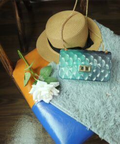 Sweet Candy Color Jelly PVC Handbags Women Casual Flap Bags Ladies Crossbody Shoulder Bags Beach Bags Girls Pouch Bolsas Female