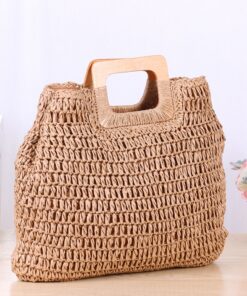 Handbag Vintage Bohemian Straw Bag for Women2020 Summer Large Capacity Beach Handbag Rattan Handmade Kintted Travel Bags Bolsas
