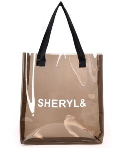 ABDB-Transparent Women'S Handbag Fashion Bag Transparent Plastic Jelly Bag Beach Bag Summer Shoulder Shoulder Bag