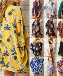 13 Styles Women Chiffon Kimono Beach Cardigan Bikini Cover Up Wrap Beachwear Dress
