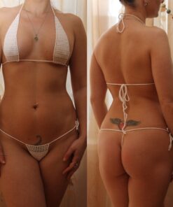 13 Color Hand Crochet Sunbathing Hot Bikini Women Sexy Micro Swimwear Mini Lingerie Sets