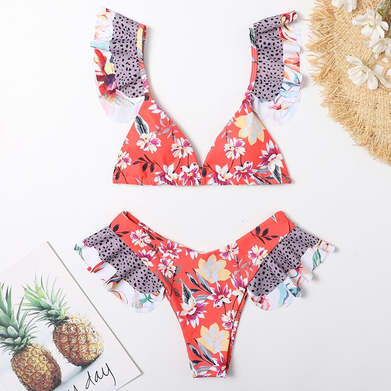 Cute-Bikinis-2021-Sexy-Bikini-Set-Micro-Bikini-Ruffle-Swimsuits-Female-Swimwear-Thong-Bathing-Suit-Brazilian-Biquini-Bather Cute Bikinis 2021 Sexy Bikini Set Micro Bikini Ruffle Swimsuits Female Swimwear Thong Bathing Suit Brazilian Biquini Bather